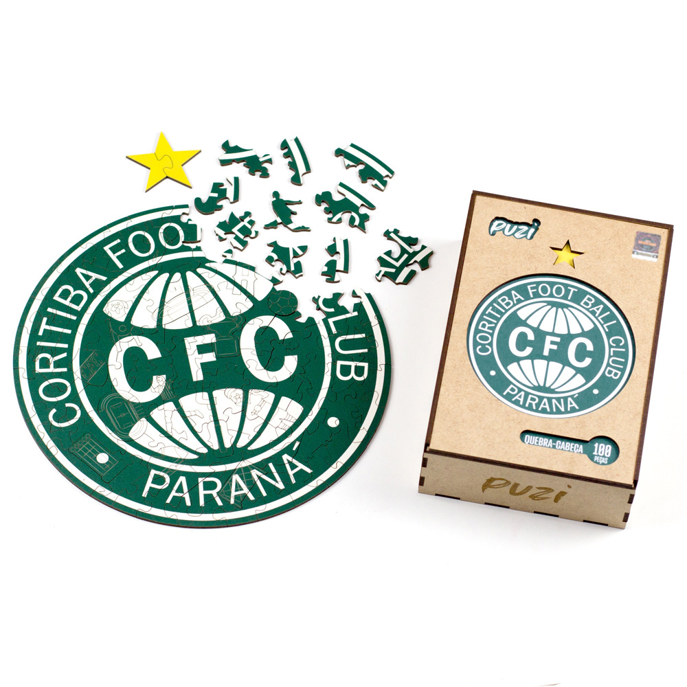 Quebra-Cabeça Coritiba Oficial Licenciado 100 Peças - Presente para o Torcedor do Coxa