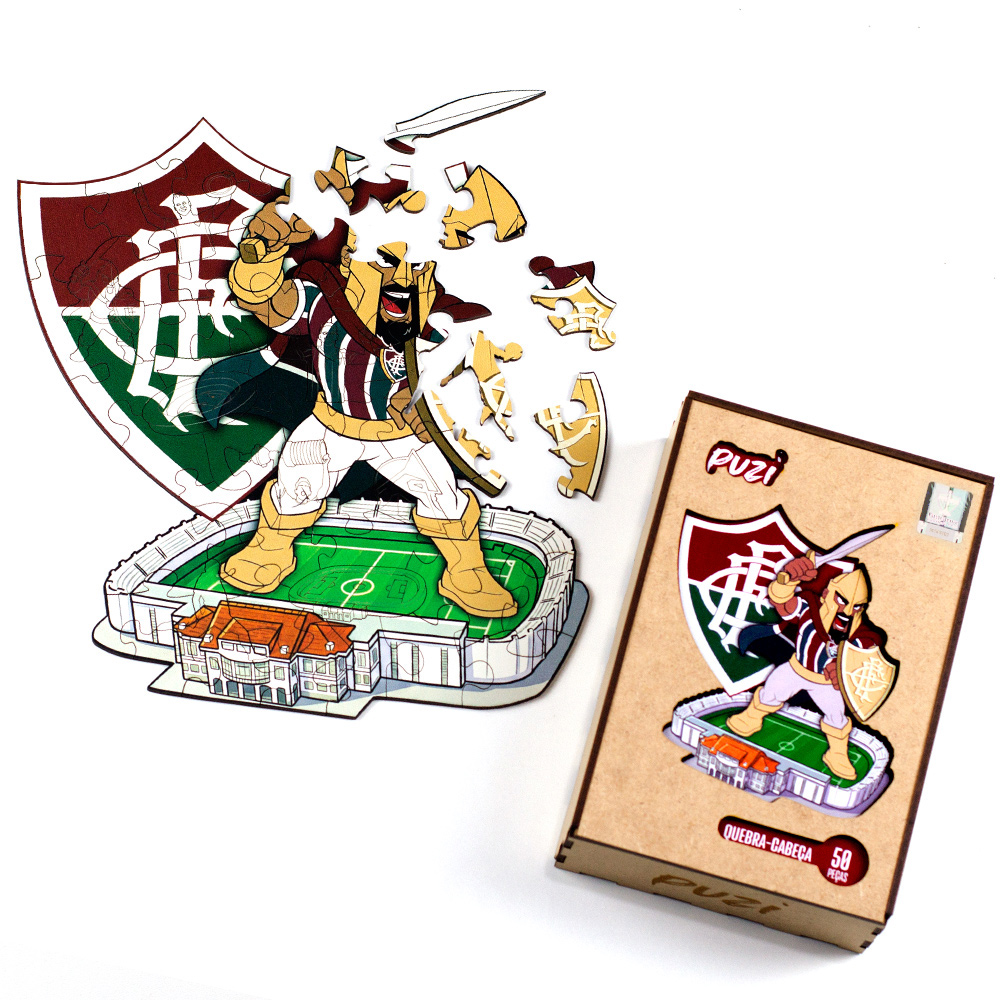 Presente para criança torcedora do flu - quebra-cabeça Fluminense Kids 50 Peças