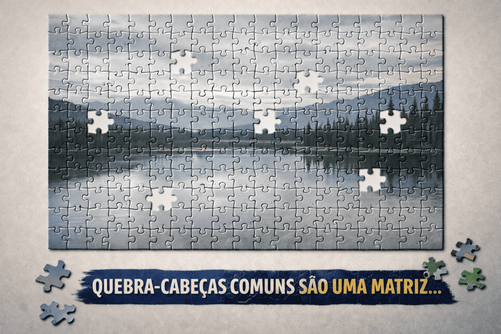 quebra-cabeça comum de 1000 peças